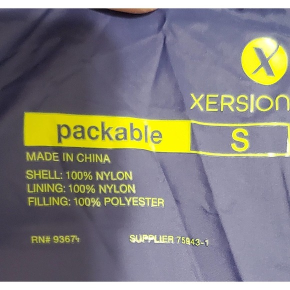 NWOT Women’s Xersion Packable Puffer Vest-Blue Violet S - Picture 7 of 8